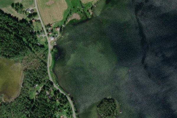 Imagem de satélite da zona de Sundsjön (Bräcke)