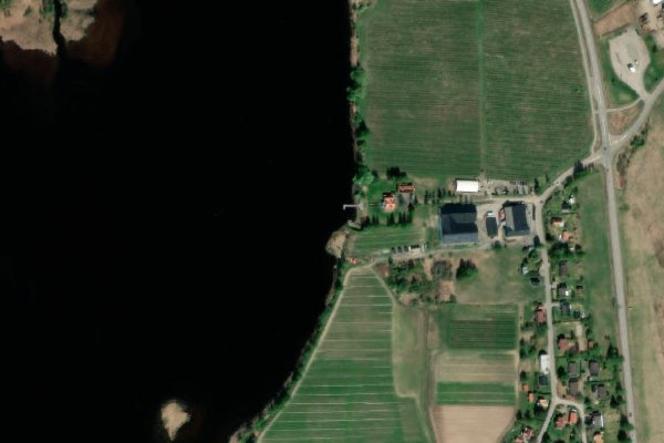 Imagem de satélite da zona de Bysjön (Ludvika)