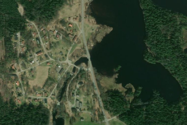 Imagem de satélite da zona de Nedra Malingsbosjön