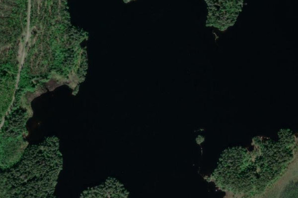 Imagem de satélite da zona de Stora Vilången