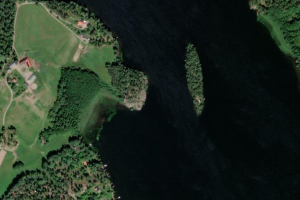 Imagem de satélite da zona de Båven – Srm 2
