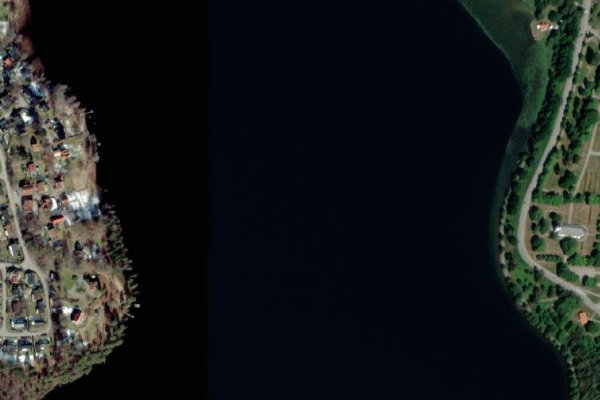 Imagem de satélite da zona de Lilla Le