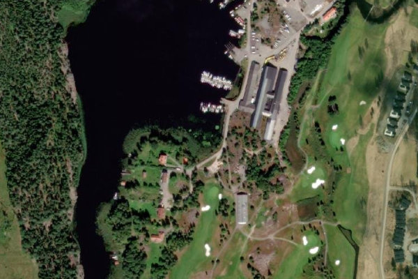 Imagem de satélite da zona de Vättern – Hammarsviken