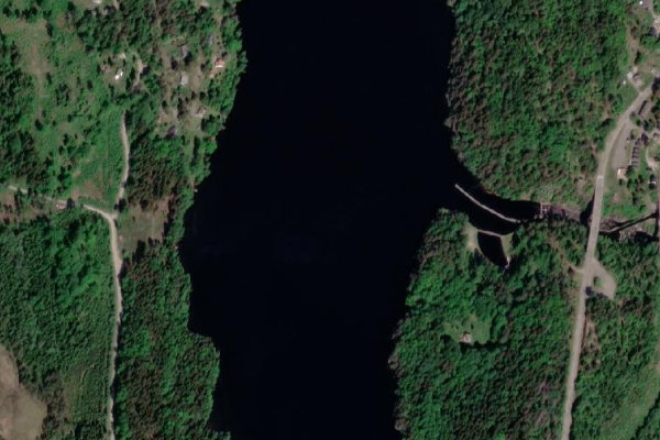 Imagem de satélite da zona de Åklång