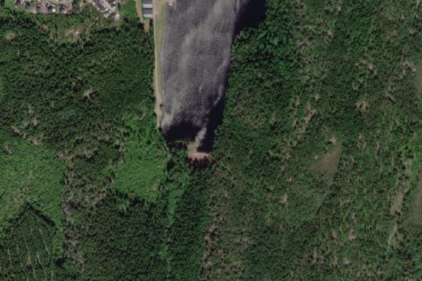 Imagem de satélite da zona de Ryrsjön