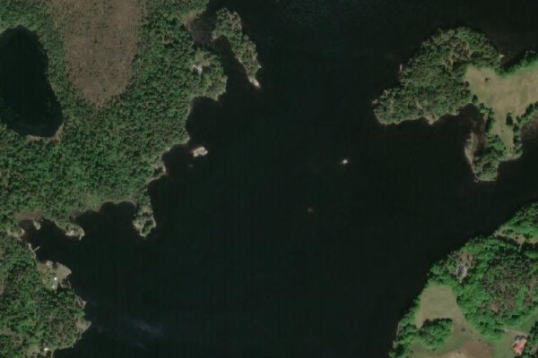 Imagem de satélite da zona de Mollsjön