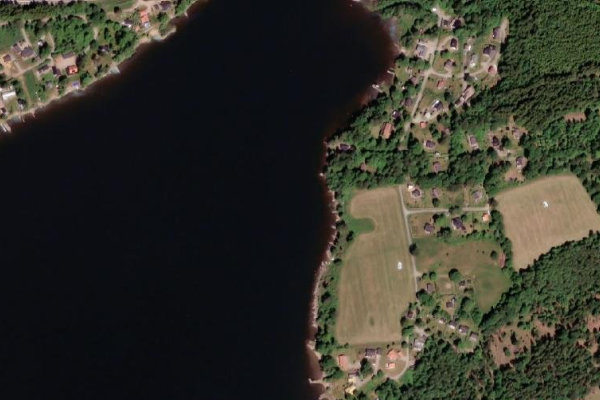 Imagem de satélite da zona de Tolken (Borås)