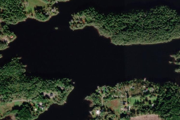 Imagem de satélite da zona de Skäresjön