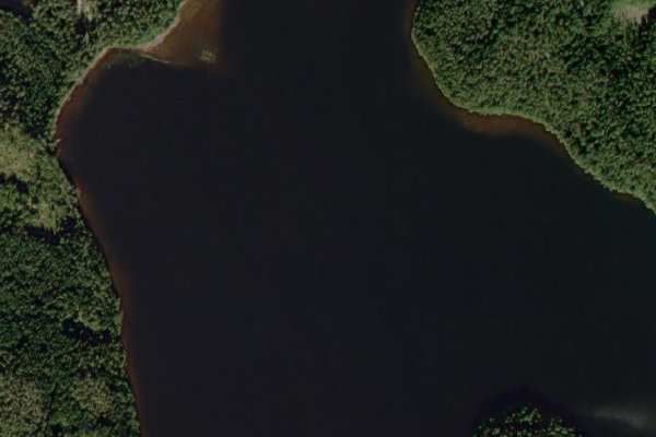 Imagem de satélite da zona de Byasjön (Eksjö)