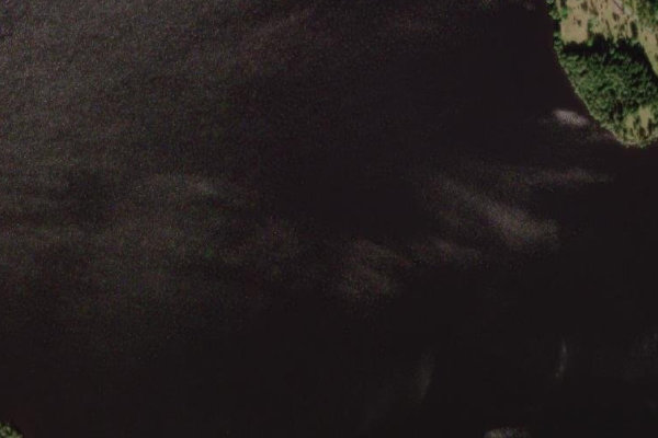 Imagem de satélite da zona de Fredriksdalasjön
