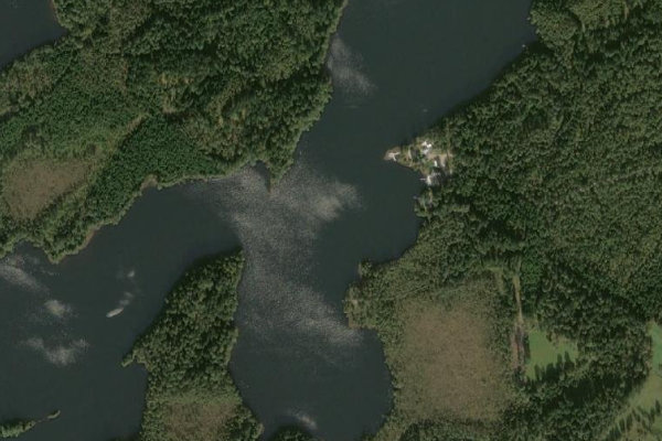 Imagem de satélite da zona de Vassgården