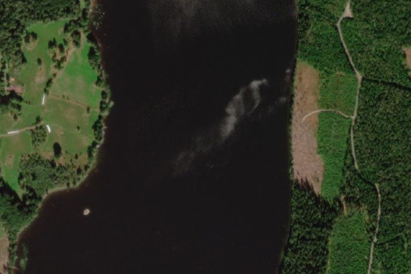 Imagem de satélite da zona de Davidstorpasjön
