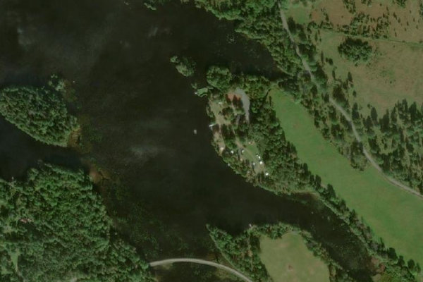 Imagem de satélite da zona de Välen