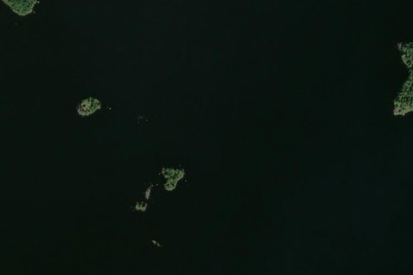 Imagem de satélite da zona de Store Hindsjön