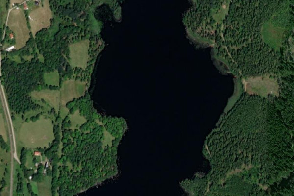 Imagem de satélite da zona de Nävrasjön