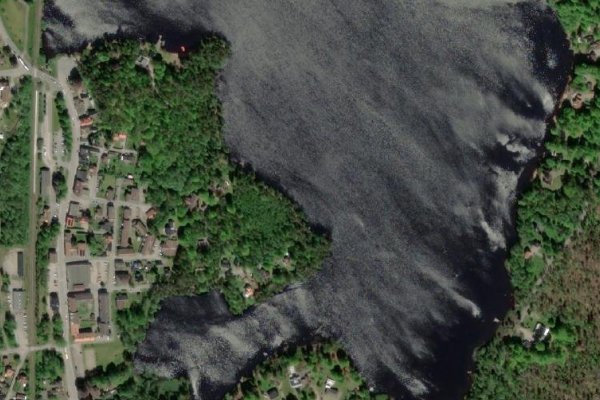 Imagem de satélite da zona de Vittsjön