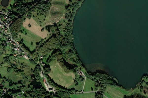 Imagem de satélite da zona de Hald Sø