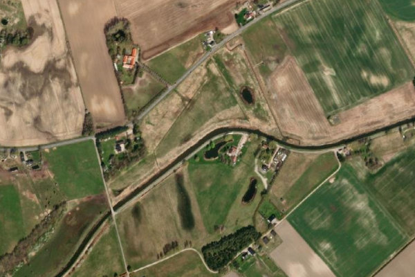 Imagem de satélite da zona de Nordkanal
