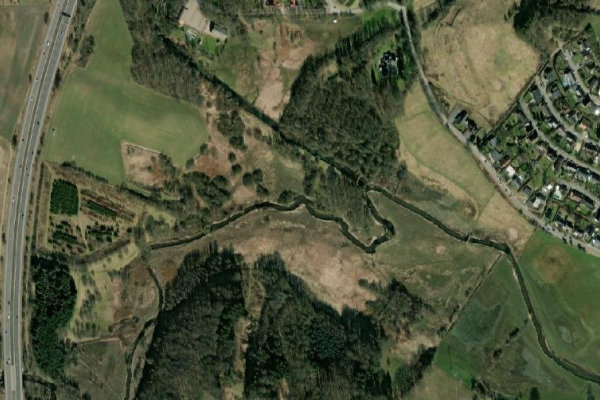 Imagem de satélite da zona de Kolding Å