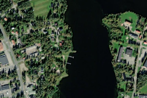 Imagem de satélite da zona de Ranuanjärvi