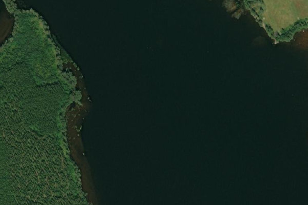 Imagem de satélite da zona de Suontienselkä