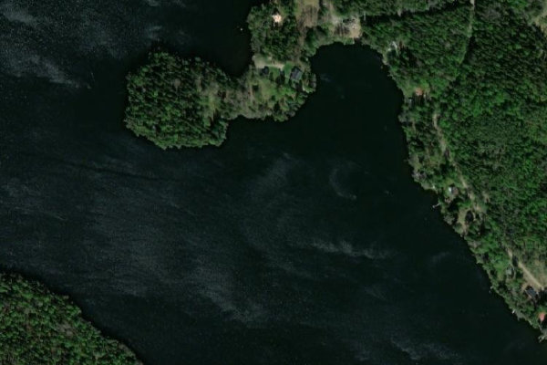Imagem de satélite da zona de Katumajärvi