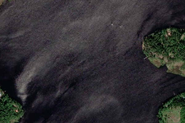 Imagem de satélite da zona de Luotosenjärvi