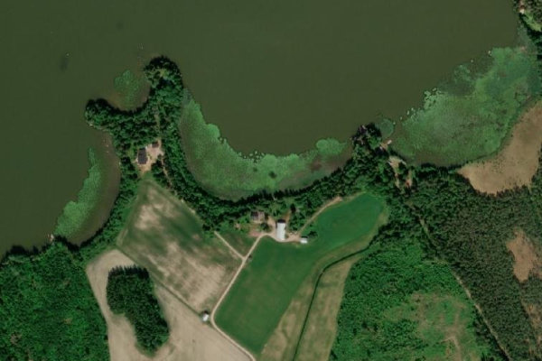 Imagem de satélite da zona de Kilpijärvi