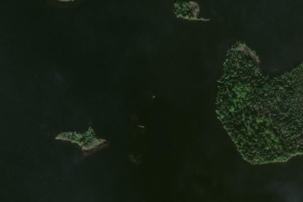 Imagem de satélite da zona de Inesis