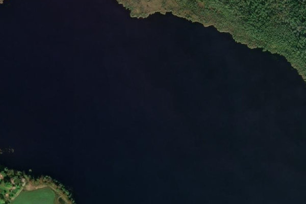 Imagem de satélite da zona de Pečora ezers