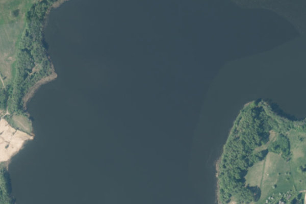 Imagem de satélite da zona de Vīķu ezers