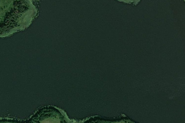 Imagem de satélite da zona de Beļānu ezers