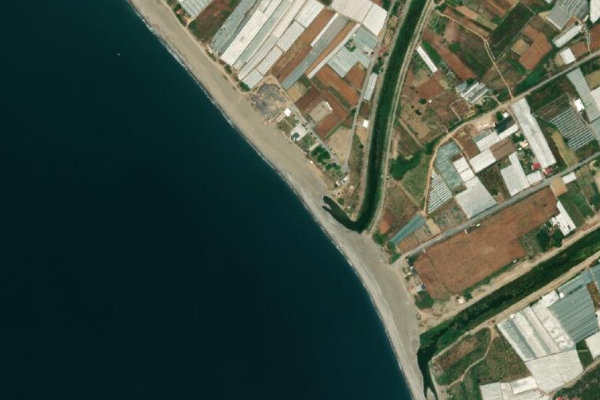 Imagem de satélite da zona de Delice Deresi