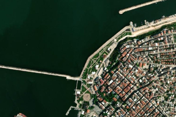 Imagem de satélite da zona de Asit İskelesi