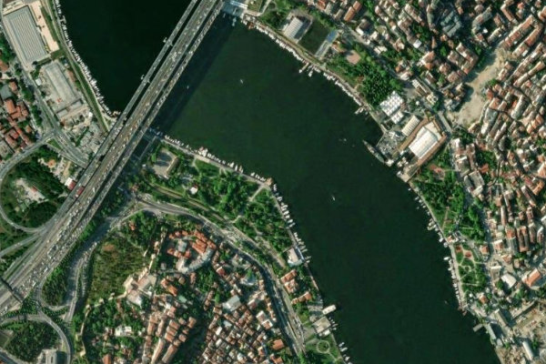 Imagem de satélite da zona de Ayvansaray