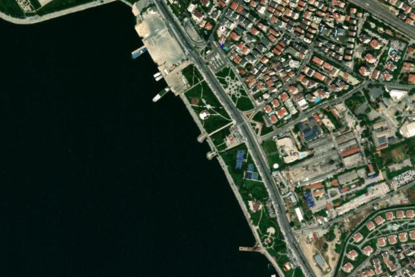 Imagem de satélite da zona de Cemalbey Deresi