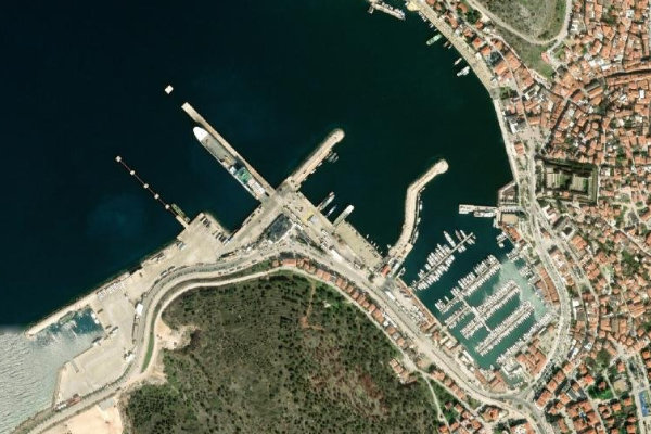 Imagem de satélite da zona de Ulusoy