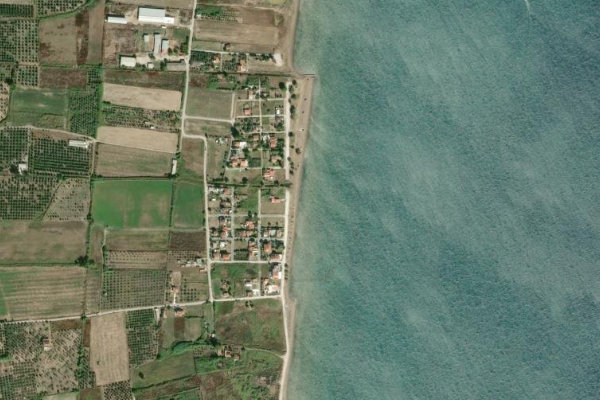 Imagem de satélite da zona de Demetrias