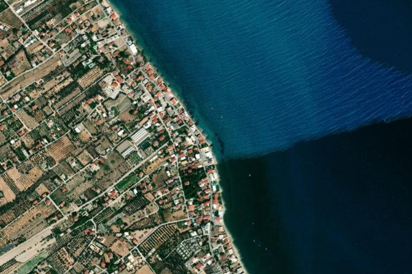 Imagem de satélite da zona de Nerántza