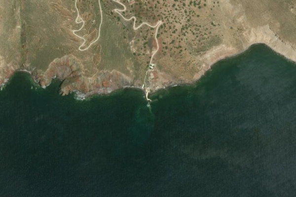 Imagem de satélite da zona de Avláki