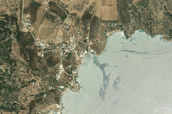 Imagem de satélite da zona de Ái Giánnis
