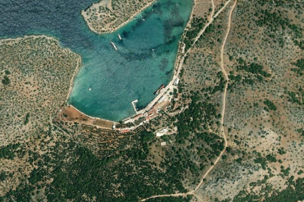 Imagem de satélite da zona de Panormítis