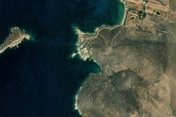 Imagem de satélite da zona de Kómito
