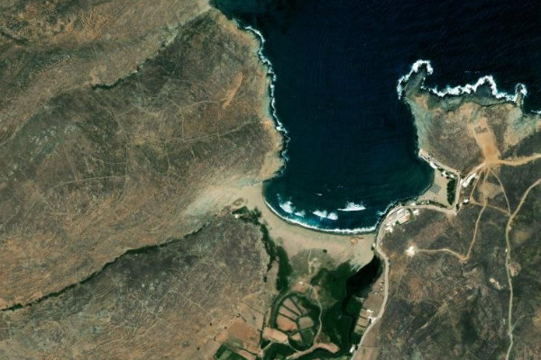 Imagem de satélite da zona de Akoniziá Réma