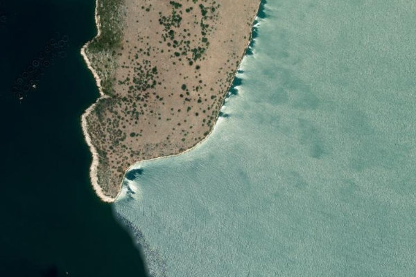 Imagem de satélite da zona de Limáni Petalá
